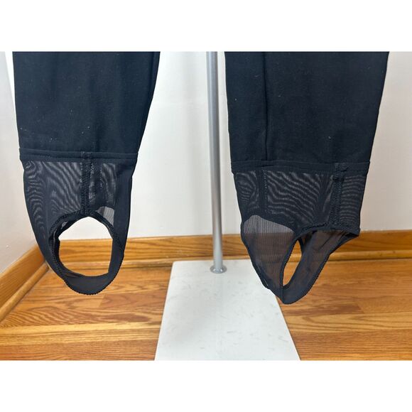 Vintage Nils Women's Ski Snow Full Bib Bibs Size XS/S Black Stirrup Pants Skiing - Picture 4 of 5